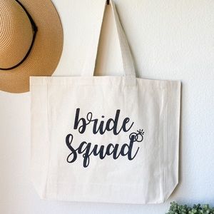 Funny Screen Printed Canvas Shopping Tote Bag - Handmade